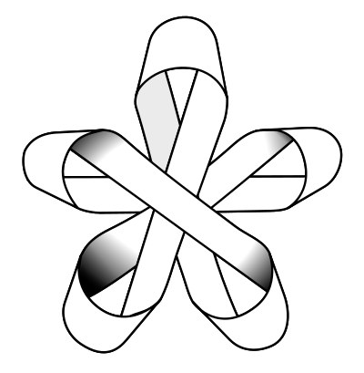 RIBBON STAR 3 clipart