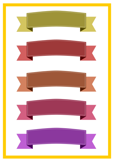 Ribbons Set #1 clipart