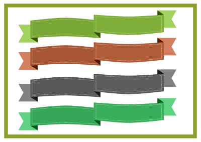 Ribbons Set #2 clipart
