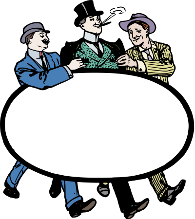 Rich Guy Frame - Colour Remix clipart