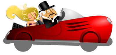 Rich Lady with a Driver clipart