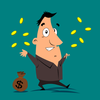 Rich man clipart