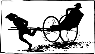 Rickshaw clipart