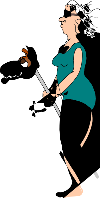 Riding Into The Sunset clipart