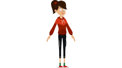 Riggedanimation character 10 clipart