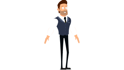 Riggedanimation character 5 clipart