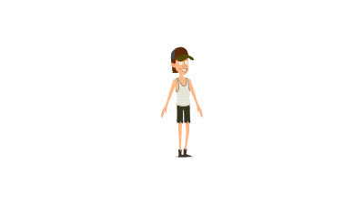 Riggedanimation character 6 clipart