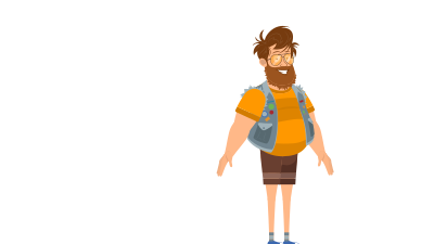Riggedanimation character 7 clipart