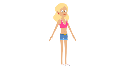 Riggedanimation character 8 clipart