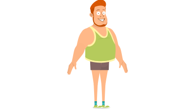 Riggedanimation character 9 clipart