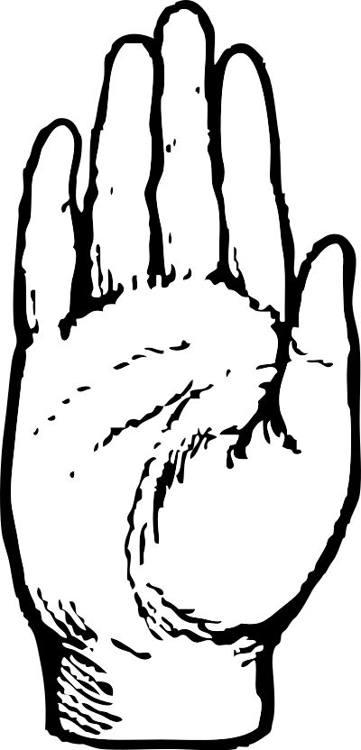 Right hand clipart