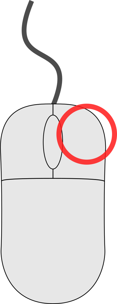Right Mouse Button clipart