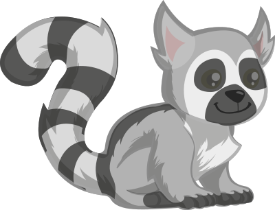Ring-tailed Lemur clipart