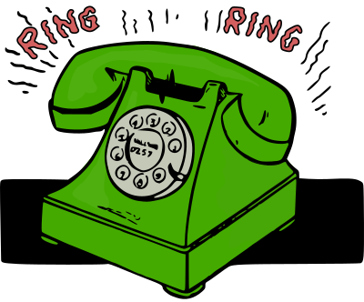 Ringing Telephone - Colour Remix clipart