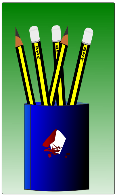 Rmix pencil stand clipart