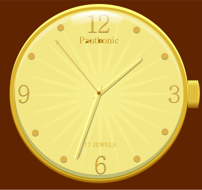 Rmx golden watch clipart