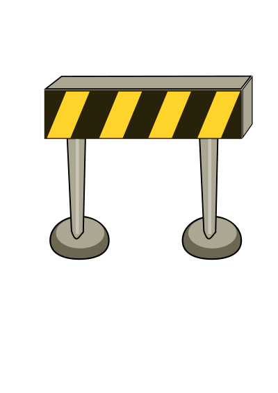 Road Barrier clipart