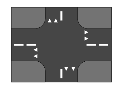 Road Crossing clipart