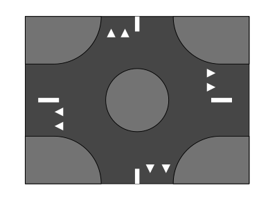 Road Roundabout clipart