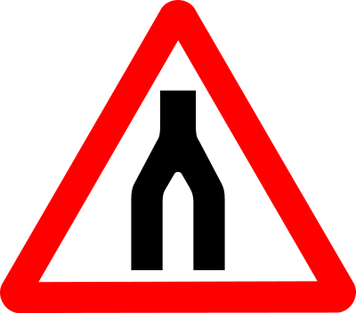 Roadsign End daul clipart