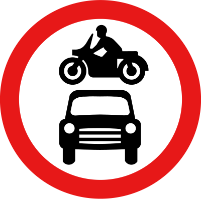 Roadsign Evel-Knievel clipart