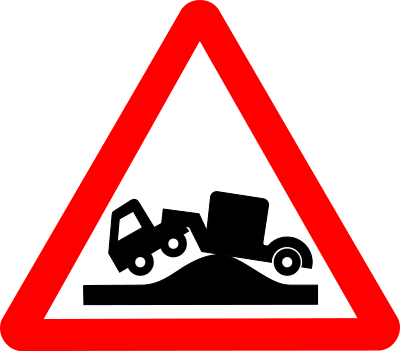 Roadsign grounded clipart