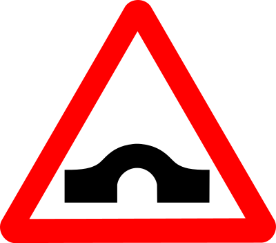 Roadsign Humpback clipart