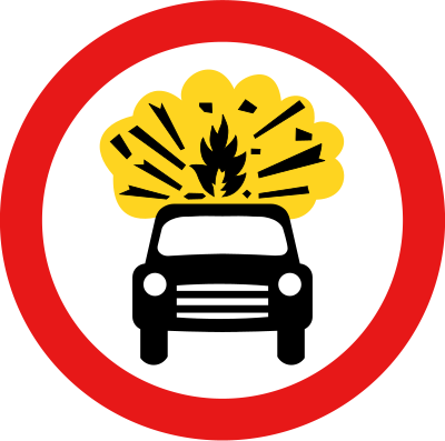 Roadsign Kaboom clipart