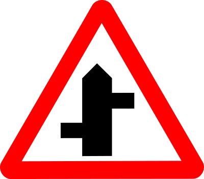 Roadsign staggered clipart