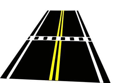 Roadway and Crosswalk (Remix of Mazeo) clipart