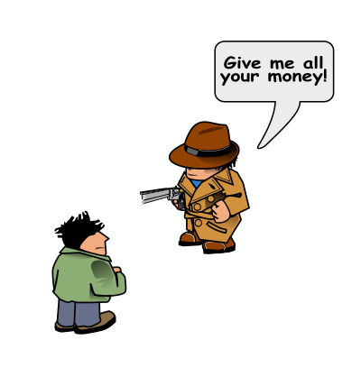 Robbery Cartoon clipart