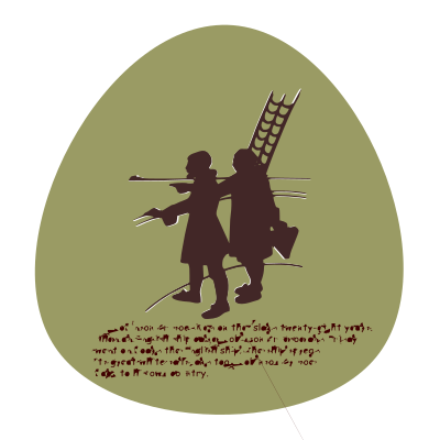 Robinson-Crusoe-silhouette 04 clipart