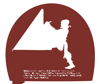 Robinson-Crusoe-silhouette clipart