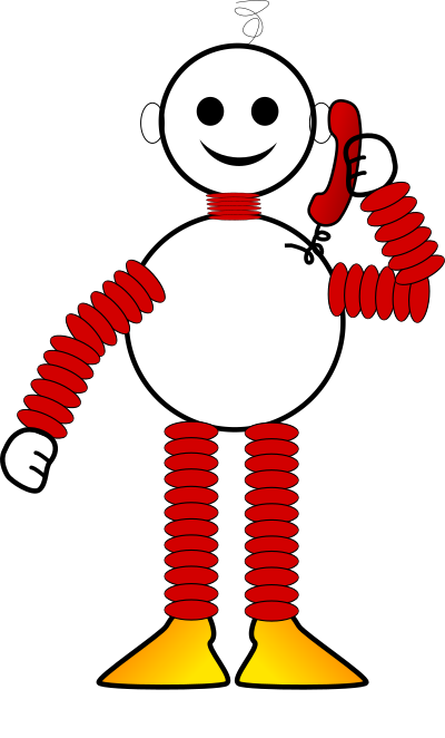 Robot called clipart