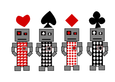 Robot Cards clipart