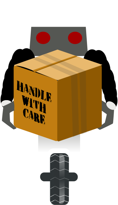 Robot carrying things 1 clipart