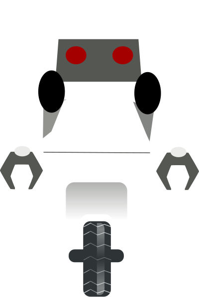 Robot carrying things 4 clipart