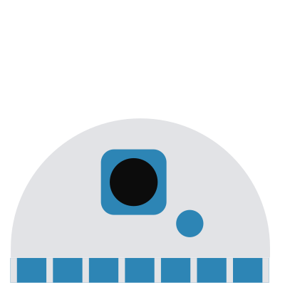 Robot head 20 clipart
