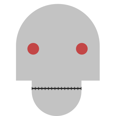 Robot head 21 clipart