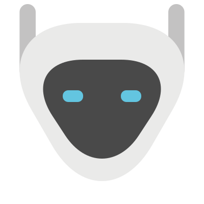 Robot head 34 clipart
