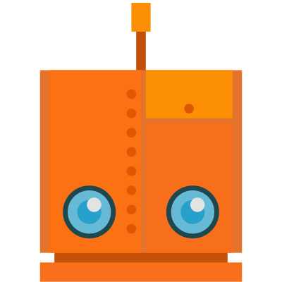 Robot head 37 clipart
