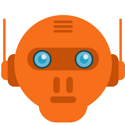 Robot head 38 clipart