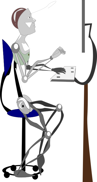 Robot-Posthuman - Simple Remix clipart