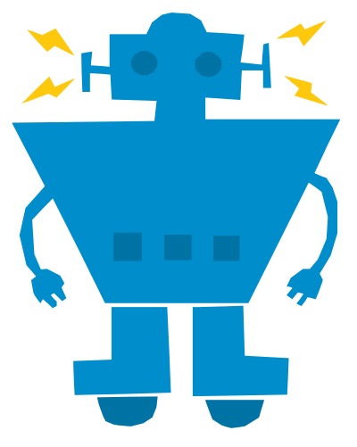 Robot refixed clipart