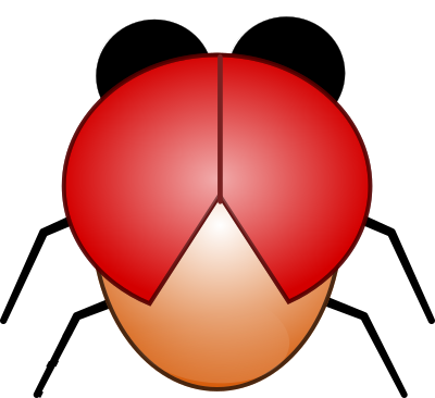 Robotic ladybug clipart