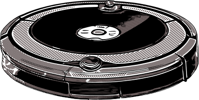 Robotic Vacuum Cleaner clipart