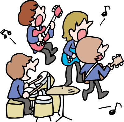 Rock band clipart