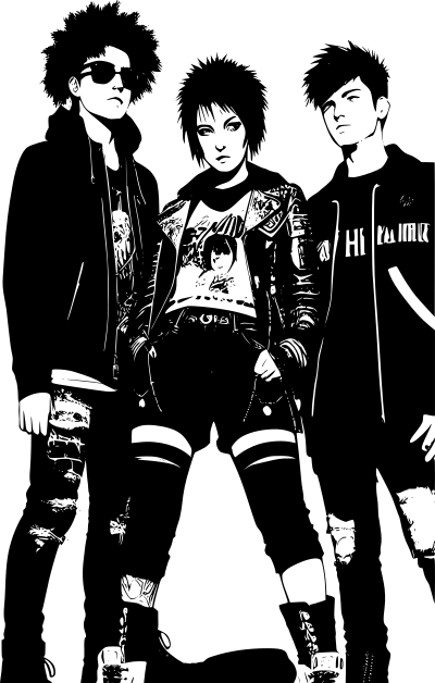Rock band clipart