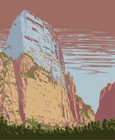 Rock formation clipart