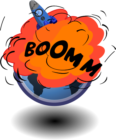 Rocket Explosion clipart